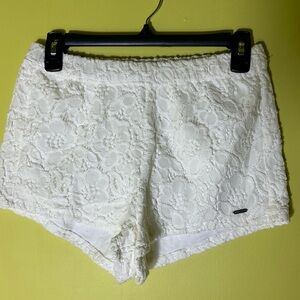 Hollister Cream Lace Shorts